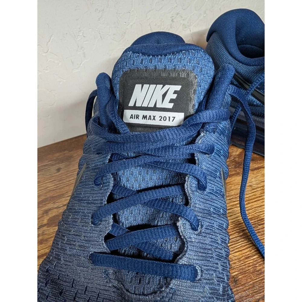 Nike Air Max 2017 Mens Navy Blue Running Shoes Size 8